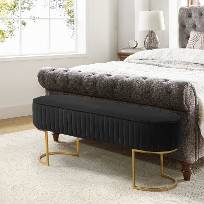 Nina Upholstered Bench for Bedroom  | ARTFUL LIVING DESIGN