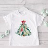 Christmas Tree Stitched - Youth Short Sleeve Graphic T-Shirt - 3 of 4
