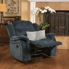 Manual Reclining Chair, Comfy Plush Recliner Chair with Foldable Footrest, Rocking Recliner Chair for Living Room, Bedroom, Home Office, Small Space - 2 of 4