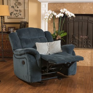 Merax Luxurious Glider Recliner with Plush Fabric Upholstery - 1 of 4