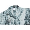 LA LEELA Men's Holiday Summer Men Tops Short Sleeve Vacation Beach Shirts Stylish Hawaii Party Casual Button-Down Shirt XS Smoke, Tie Dye - 3 of 4