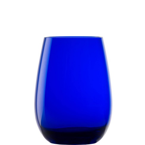 Tumbler - Set Blue Glass 16.5oz Lausitz Drinkware Stolzle Target 6pk Elements :