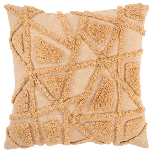 20x20 Oversize Solid Square Throw Pillow Ivory - Rizzy Home : Target