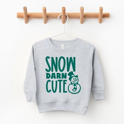 The Juniper Shop Snow Darn Cute Toddler Graphic Sweatshirt