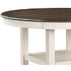 NicBex Round Dining Table Transitional Style Counter Height Table with 2 Display Shelves for Dining Room - 3 of 4