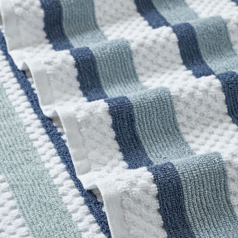 Modern Threads Pax 6 Piece Jacquard 100% Cotton Bath Towel Set., 3 of 5