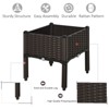 Gulches Elevated Self-Watering Planter Box with Modular Design, Brown - 3 of 4