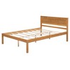 Full Size Platform Bed Frame With Headboard, Wood Slat Support Wood Platform Bed, No Box Spring Needed Full Bed Frame - 2 of 4