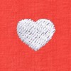 Dalix Lil Heart Face Embroidered Lightweight Relaxed Jersey Tee Summer Cute Short Sleeve T Shirt Womens - 2 of 4