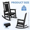 Hyleory HDPE Modern Resin Rocking Chair, Extra Wide Outdoor Adirondack Chair - 4 of 4