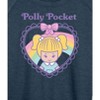 Women's - Polly Pocket - Polly Pocket Heart Lightweight French Terry Wide Neck Long Sleeve Shirt - 2 of 4