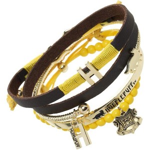 Harry Potter Hufflepuff Friendship Bracelet Gift Set - 4 Pack - 1 of 2