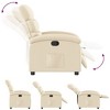 CLIHOME Modern Recliner Chair Push Back, Breathable Fabric Lounge Chair with Padded Arms, Manual Reclining Accent Chair - 3 of 4