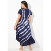 Swimsuits for All Women's Tie-Dye V-Neck Cover Up Dress (Plus Sizes Available) - 3 of 4