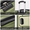 3-Pieces(20inch 24inch 28inch) Hardside Luggage Sets Expandable Luggages Spinner Suitcase With TSA Lock Lightweight Carry On Luggage - 4 of 4