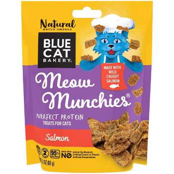 BLUE CAT BAKERY Meow Munchies Salmon Flavor Cat Treat - 2.1oz