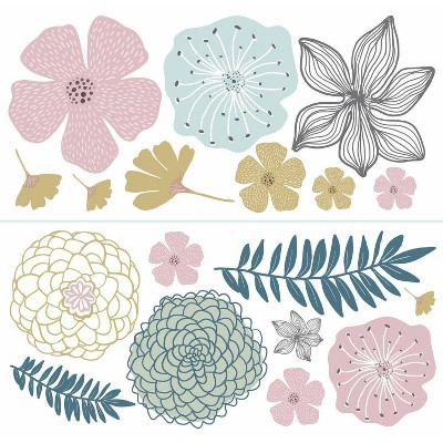 Perennial Blooms Peel and Stick Giant Wall Decal - RoomMates