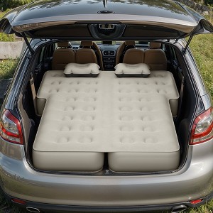 Inflatable SUV Air Mattress with Pump, Pillows, Carry Bag & Repair Kit, 10" Car Camping Bed for SUV, Jeep Wrangler Outdoor Camping - 1 of 4