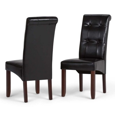 Set of 2 Essex Deluxe Tufted Parson Chair - Wyndenhall