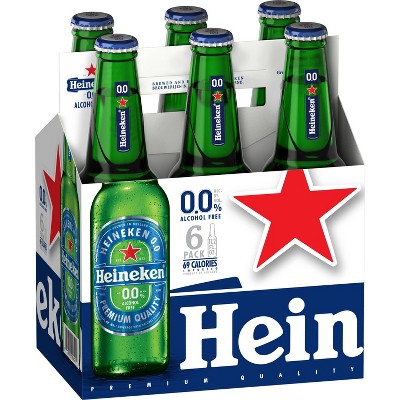 Heineken 0.0 Non-Alcoholic Beer - 6pk/11.2 fl oz Bottles