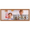 PosterPalooza | Panoramic Slim Profile Brown Picture Frame - UV Acrylic, Foam Board Backing, Hanging Hardware - 2 of 4