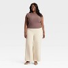 Women's Wide Leg Signature Crepe Pull-On Pants - A New Day™ - 3 of 3