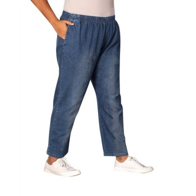 Women's Plus Size Relaxed Leg Premium Denim Jeans - On The Plus Side