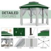 13x13 FT Gazebo Tent, Outdoor Canopy Tent with Mosquito Netting, Double-Layer Pop Up Canopy for Backyard & Patio, Weather-Resistant Pergola - 3 of 4