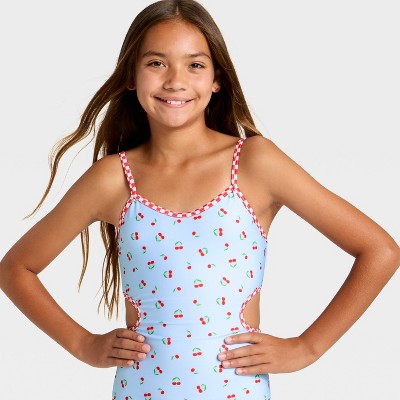 Art Class Girls' Cherry Pie One Piece Swimsuit - art class™ XL — фото 3