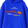 National Lampoon's Christmas Vacation Merry Christmas and To All a Good Night Sleigh and Reindeer Youth Royal Blue Graphic Hoodie - 2 of 3