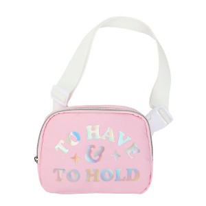 Packed Party To Have & To Hold Women's Pink 8" Bridal Belt Bag - 1 of 4