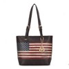 MKF Collection Vera Vegan Leather Patriotic Flag Pattern Women’s Tote Bag by Mia K - 2 of 4