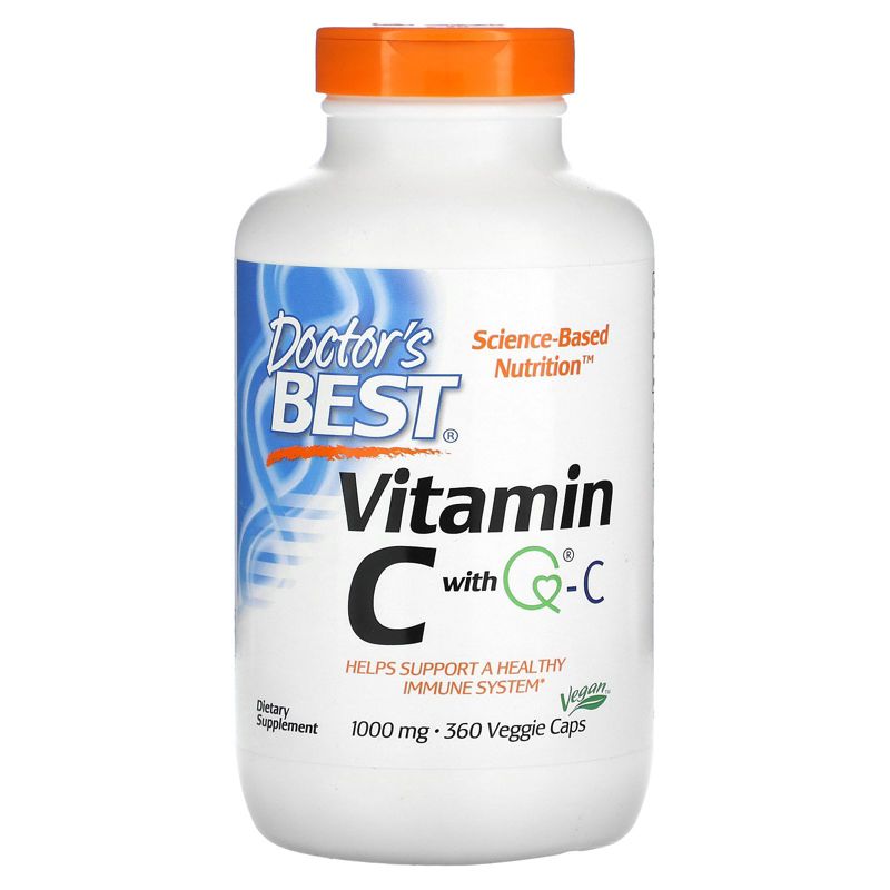 Doctor's Best Vitamin C with Q-C, Vegetarian Capsules, Dietary Supplements, 1 of 4