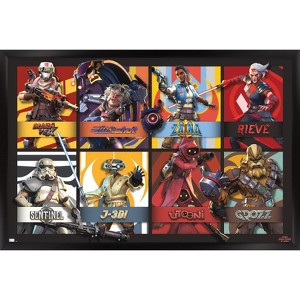 Trends International Star Wars: Hunters - Grid Framed Wall Poster Prints - 1 of 4