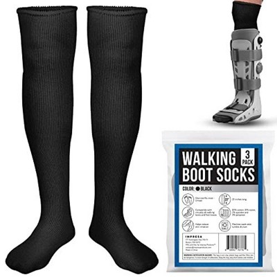 Impresa [3 Pack] Replacement Sock Liner for Aircast Compression Walking Boot or Walker Brace - One Size Fits Most