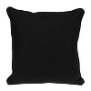 HomeRoots 20" Black Geometric Cotton Throw Pillow - 4 of 4