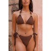Moda Minx Amour 'Coffee' Triangle Crystal Bikini Top - 4 of 4