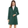 INSPIRE CHIC Women's Notched Lapel Single Breasted Outwear Fall coat - 2 of 4