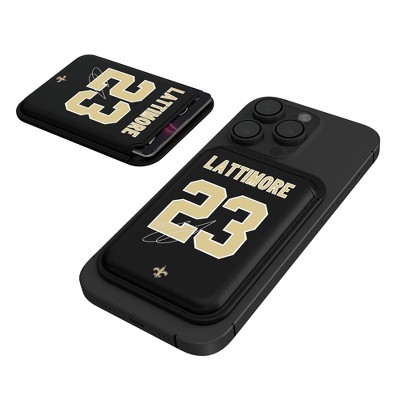 Keyscaper NFL New Orleans Saints Players Game Tactic Black Magnetic Credit Card Wallet