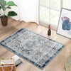 Vintage Rug Soft  Non Slip Plush Carpet Low Pile Stain Resistant Floor Cover Oriental Accent  Rug for Living Room Bedroom Nursery,Blue/2'x3' - 2 of 4