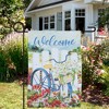 Northlight White Picket Fence Floral Outdoor Garden Flag 12.5" x 18" - 2 of 4