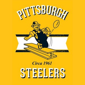 Briarwood Lane Retro Pittsburgh Steelers Garden Flag NFL Double-Sided 12.5"x18" - 1 of 3