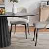 Cone Wide Strip With Concave Wood Color, Oval Dining Table With Oblique Cut Edge(Cone Base). - 2 of 4