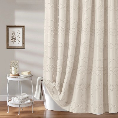 LunaLulinlk Beige Boho Shower Curtain Waterproof Bathroom Shower Curtains 72"x72"