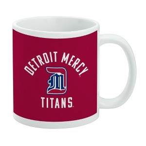 University of Detroit Mercy Titans Logo Ceramic Coffee Mug Novelty Gift Mugs for Coffee Tea and Hot Drinks 11oz White - 1 of 4