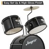 3-Piece Drum Set - Complete Junior Drum Kit with Cymbal, Stool, Sticks & Pedal. The Perfect Beginner Kit for Boys & Girls - 2 of 4