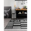 World Rug Gallery Black Ivory Geometric Blocks Indoor Area Rug - 2 of 4