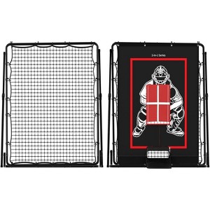 Baseball Pitching and Rebounder 5x3.7ft, 2-in-1 Training Equipment Hitter Pitching Trainer for Softball Training Practice, Baseball Gifts for Kids - 1 of 4