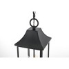 Elegant Lighting Shepard 8 x 20.5 inch Outdoor Pendant in Black - 4 of 4