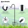 Yukimo 46" Shepherd Hooks for Outdoor, 1 Pack Bird Feeder Pole for Hanging Lantern, Hummingbird Feeder, Lightweight Plant, Garden Decor - 4 of 4